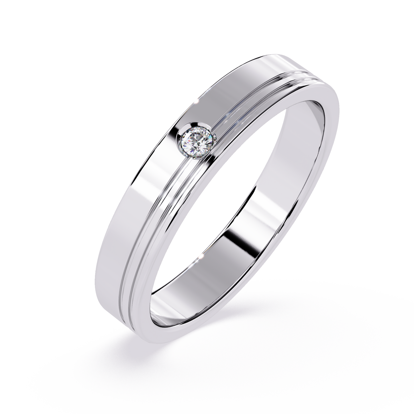 Everyday Elegance: 0.03ct Diamond Ring in 14k Gold