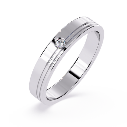 Everyday Elegance: 0.03ct Diamond Ring in 14k Gold
