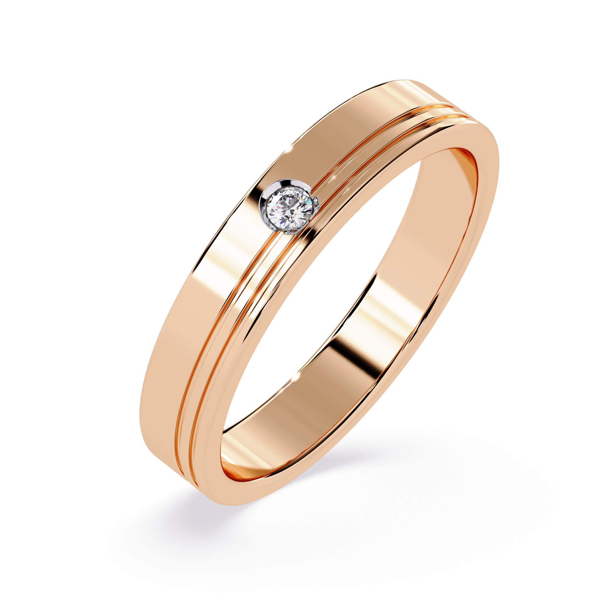 Everyday Elegance: 0.03ct Diamond Ring in 14k Gold
