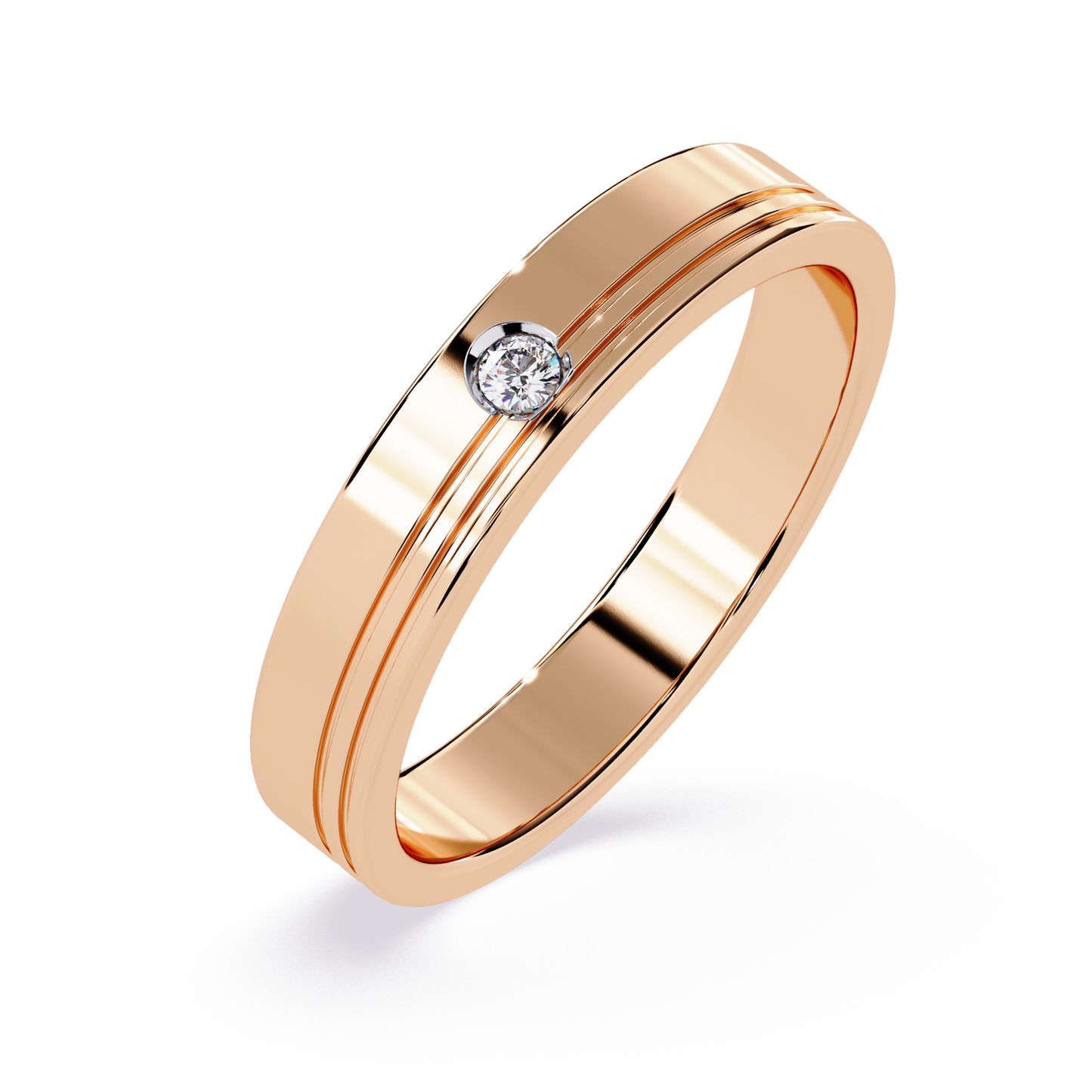 Everyday Elegance: 0.03ct Diamond Ring in 14k Gold