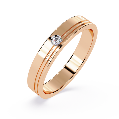 Everyday Elegance: 0.03ct Diamond Ring in 14k Gold