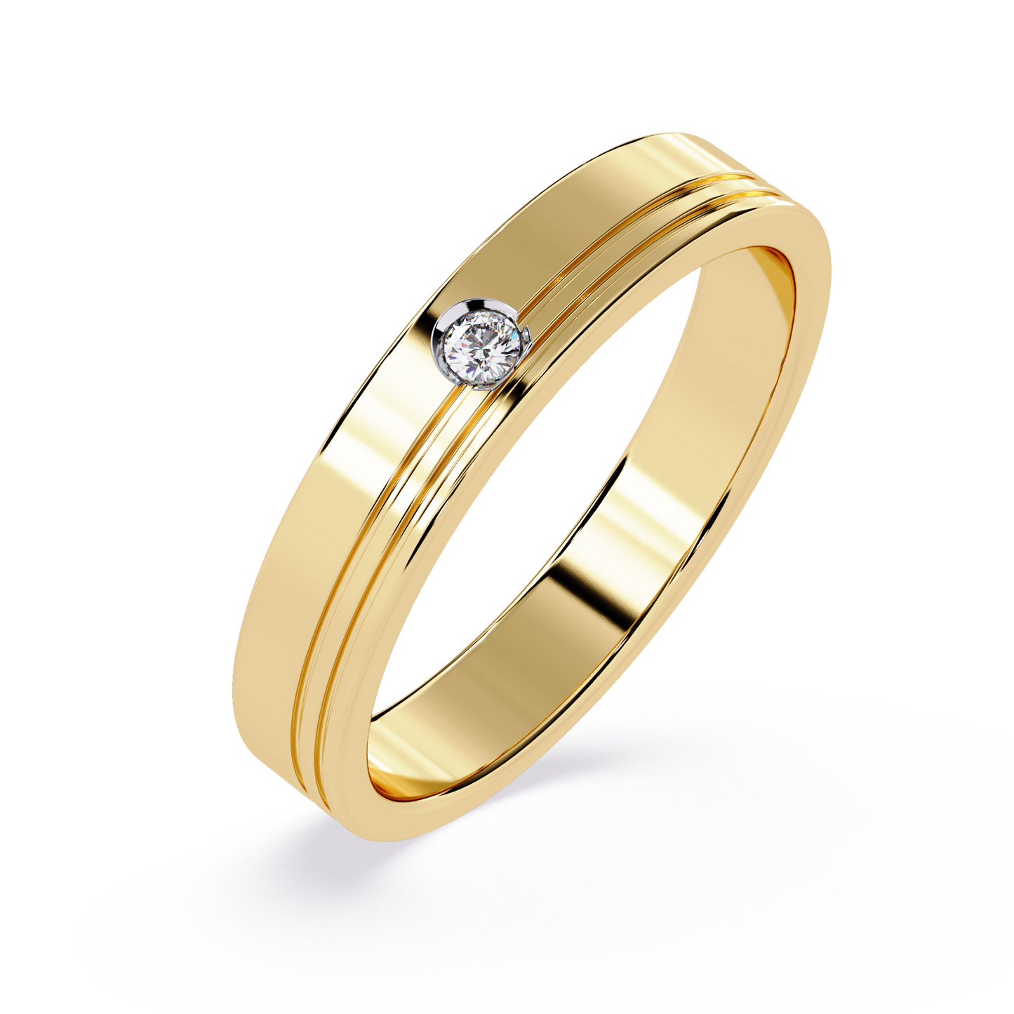 Everyday Elegance: 0.03ct Diamond Ring in 14k Gold
