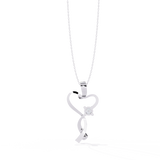 Elegant 0.28 Carat Diamond Heart Pendant in 2.01kt Gold (Without Chain)