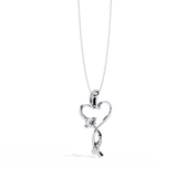 Elegant 0.28 Carat Diamond Heart Pendant in 2.01kt Gold (Without Chain)