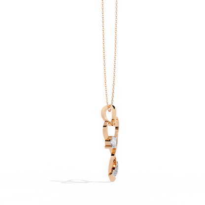 Elegant 0.28 Carat Diamond Heart Pendant in 2.01kt Gold (Without Chain)