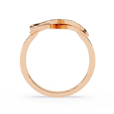 Forever Entwined: 0.23ct  Lab Grown Diamond Ring with Double Heart Design