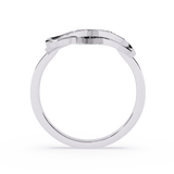 Forever Entwined: 0.23ct  Lab Grown Diamond Ring with Double Heart Design