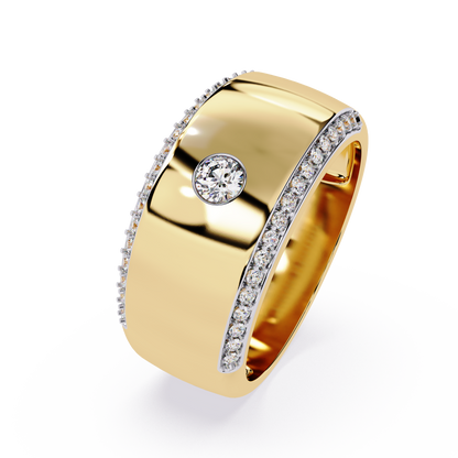 Minimalist Luxe: 0.28ct Lab Grown Diamond Ring in 14k Gold