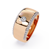 Minimalist Luxe: 0.28ct Lab Grown Diamond Ring in 14k Gold