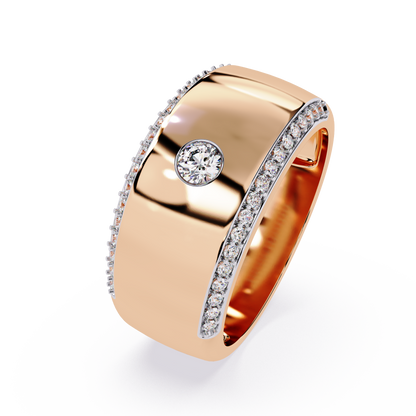 Minimalist Luxe: 0.28ct Lab Grown Diamond Ring in 14k Gold