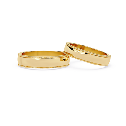 14k Gold Milgrain Band: A Touch of Vintage Elegance