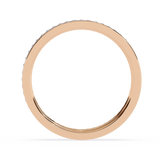 Double Band Lab Grown  Diamond Ring in 14k Gold