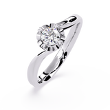 Valentine's Whisper: 0.50ct Lab Grown Diamond Ring in 14k Gold