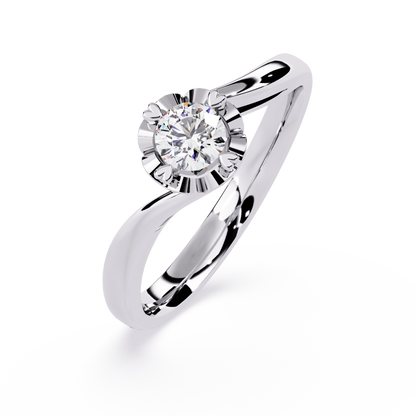 Valentine's Whisper: 0.50ct Lab Grown Diamond Ring in 14k Gold