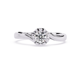 Valentine's Whisper: 0.50ct Lab Grown Diamond Ring in 14k Gold