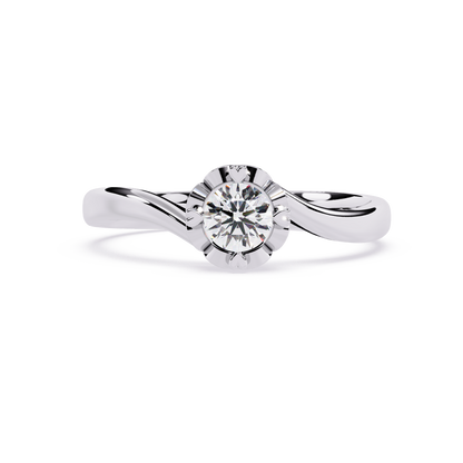 Valentine's Whisper: 0.50ct Lab Grown Diamond Ring in 14k Gold