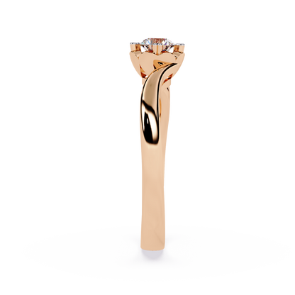 Valentine's Whisper: 0.50ct Lab Grown Diamond Ring in 14k Gold
