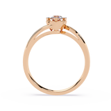 Valentine's Whisper: 0.50ct Lab Grown Diamond Ring in 14k Gold