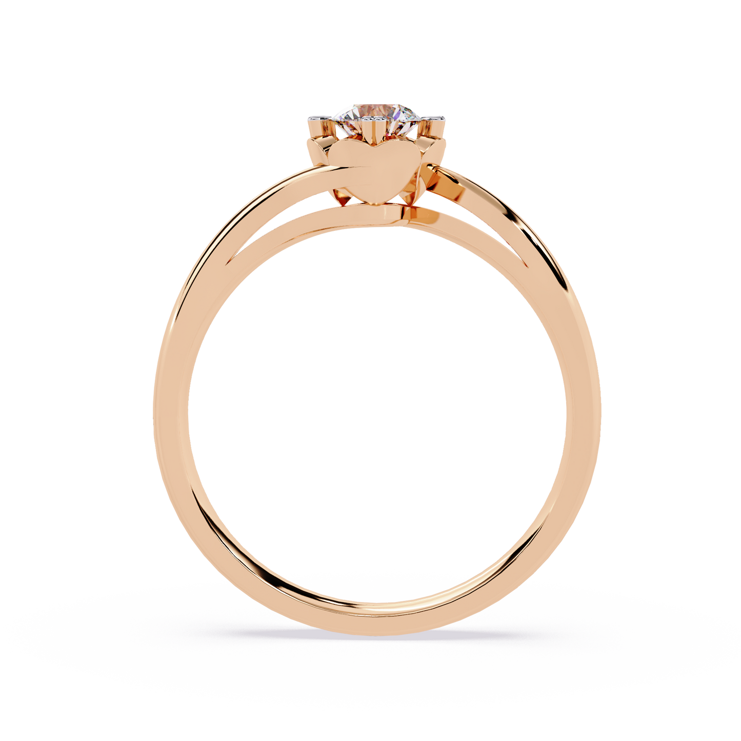 Valentine's Whisper: 0.50ct Lab Grown Diamond Ring in 14k Gold