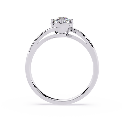 Valentine's Whisper: 0.50ct Lab Grown Diamond Ring in 14k Gold