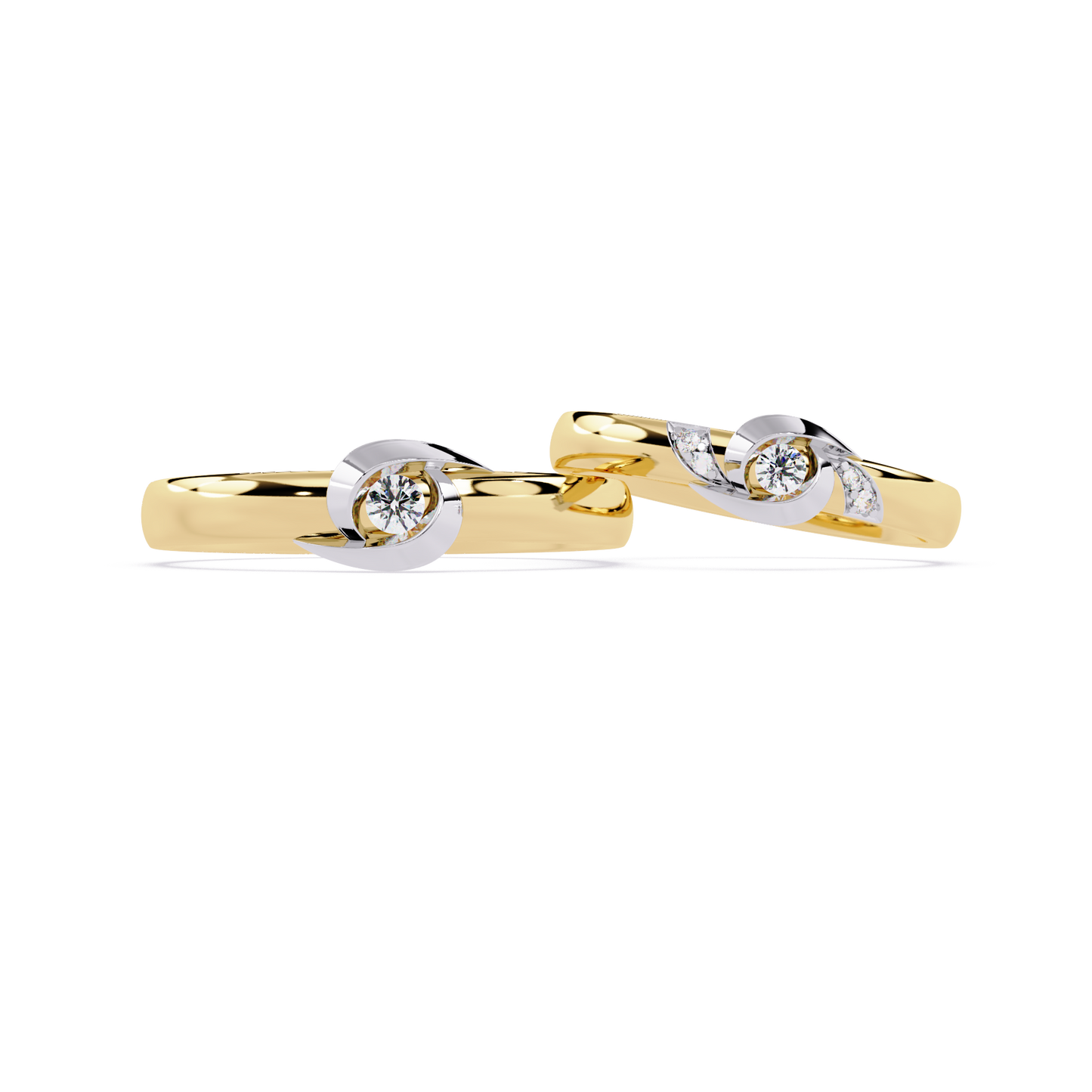 Tender Touch: 0.06ct Lab Grown Diamond Ring with Delicate Embrace
