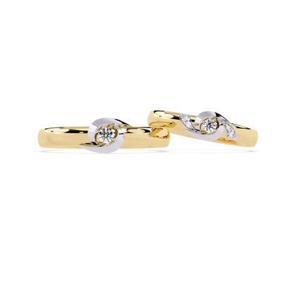 Tender Touch: 0.06ct Lab Grown Diamond Ring with Delicate Embrace