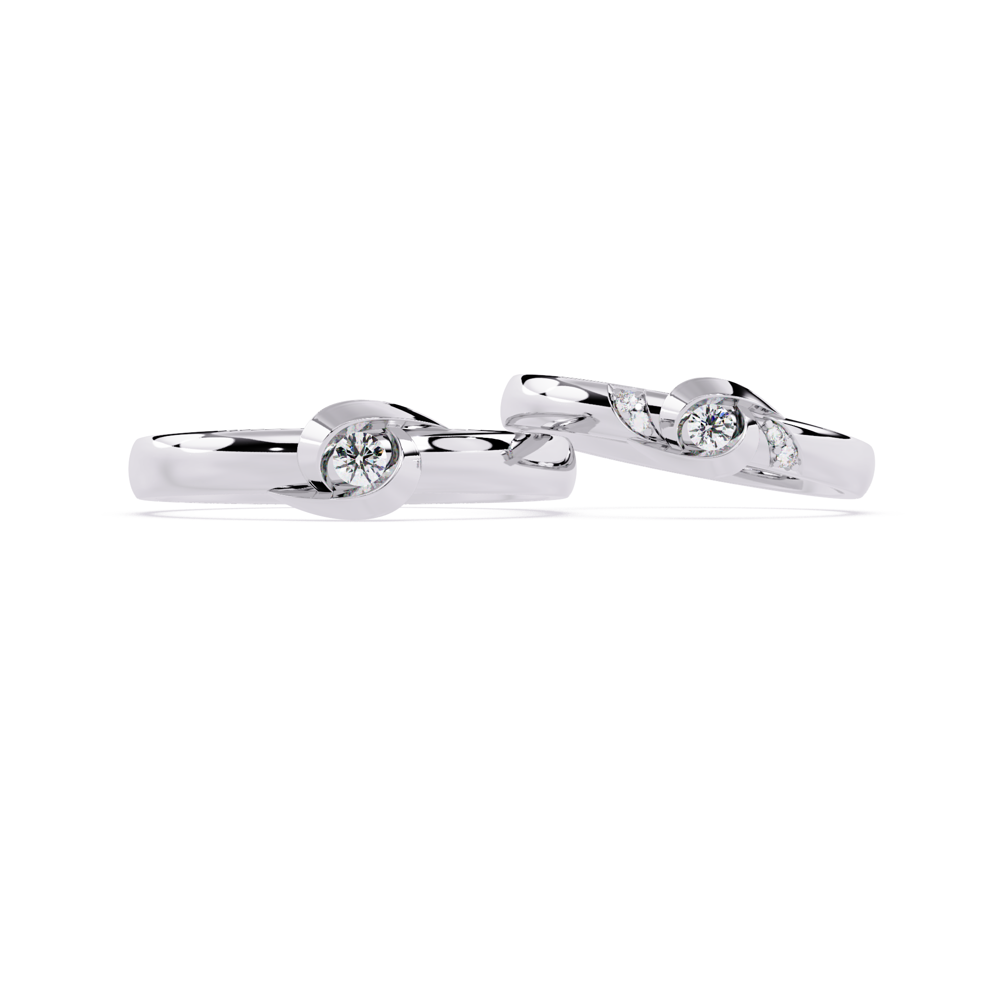 Tender Touch: 0.06ct Lab Grown Diamond Ring with Delicate Embrace