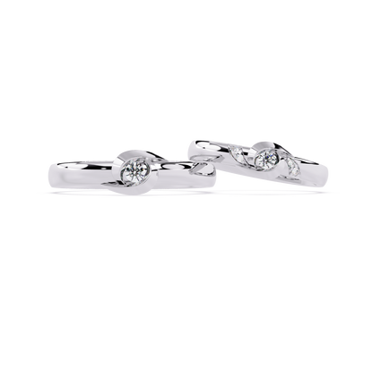 Tender Touch: 0.06ct Lab Grown Diamond Ring with Delicate Embrace