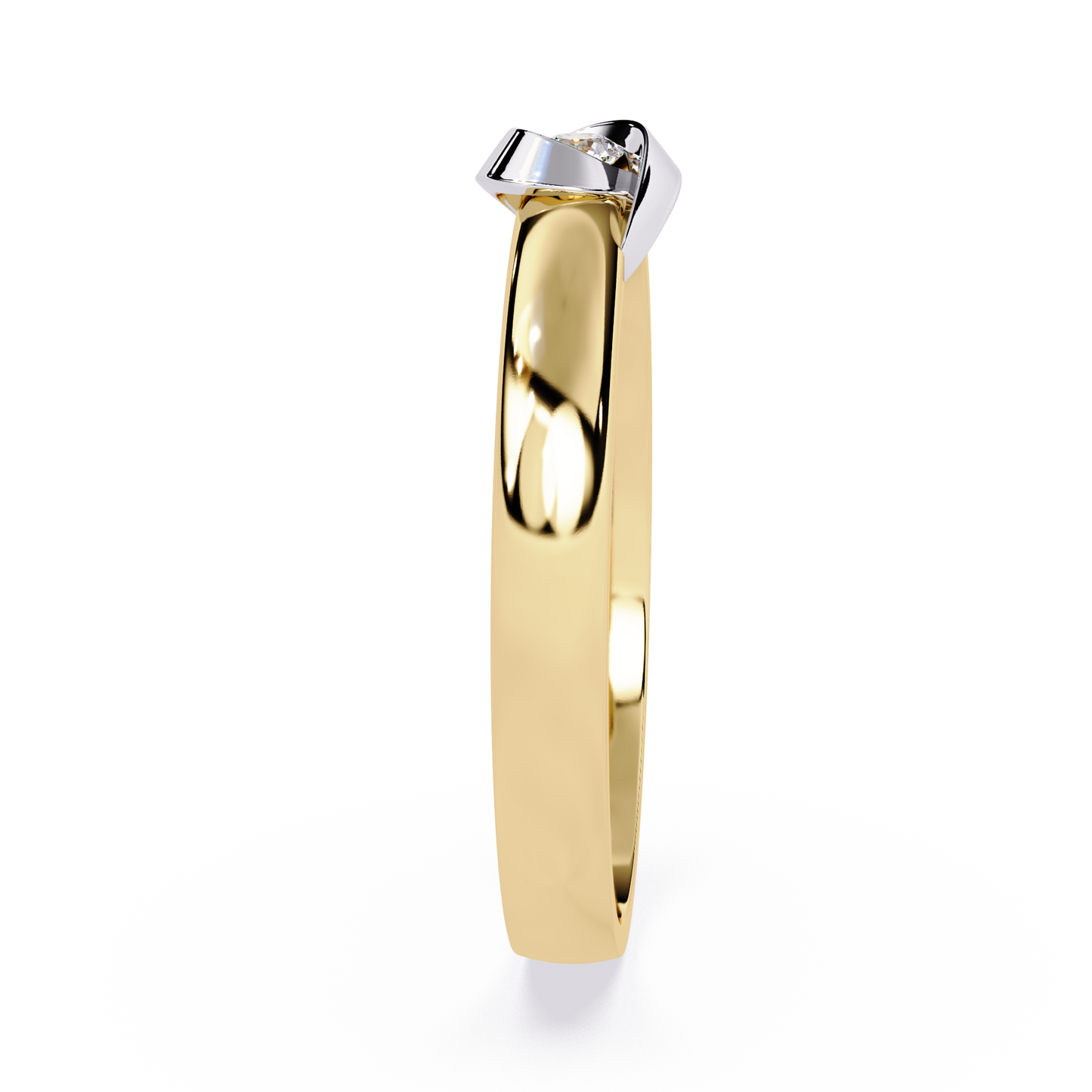 Tender Touch: 0.06ct Lab Grown Diamond Ring with Delicate Embrace