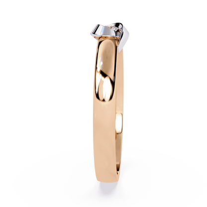 Tender Touch: 0.06ct Lab Grown Diamond Ring with Delicate Embrace