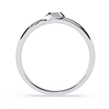 Tender Touch: 0.06ct Lab Grown Diamond Ring with Delicate Embrace