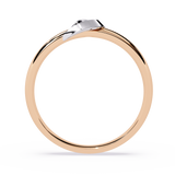 Tender Touch: 0.06ct Lab Grown Diamond Ring with Delicate Embrace