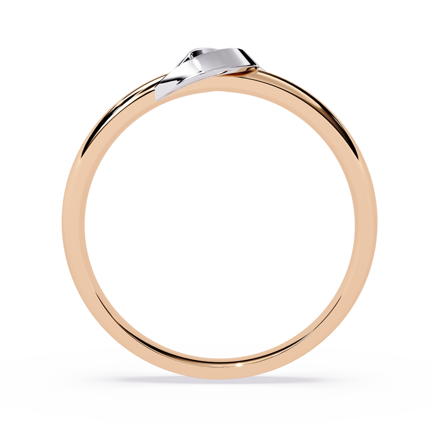 Tender Touch: 0.06ct Lab Grown Diamond Ring with Delicate Embrace