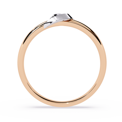 Tender Touch: 0.06ct Lab Grown Diamond Ring with Delicate Embrace