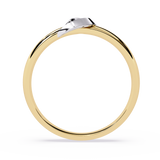 Tender Touch: 0.06ct Lab Grown Diamond Ring with Delicate Embrace
