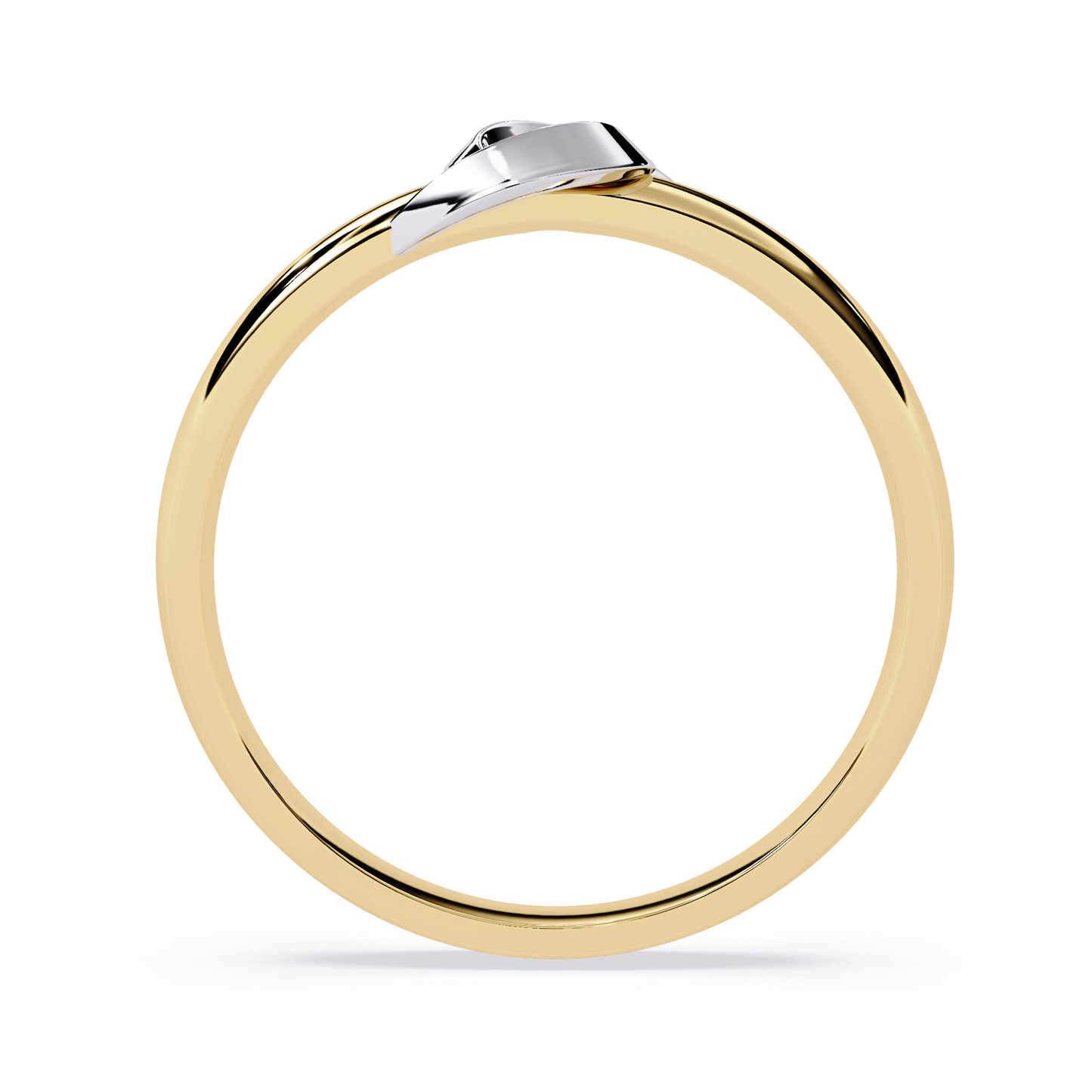 Tender Touch: 0.06ct Lab Grown Diamond Ring with Delicate Embrace