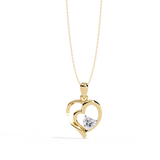 0.52ct Diamond Heart Pendant, 1.64 kt Gold - Perfect Gift