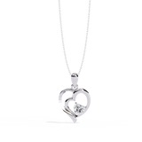 0.52ct Diamond Heart Pendant, 1.64 kt Gold - Perfect Gift