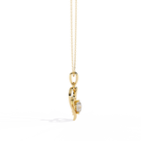 0.52ct Diamond Heart Pendant, 1.64 kt Gold - Perfect Gift