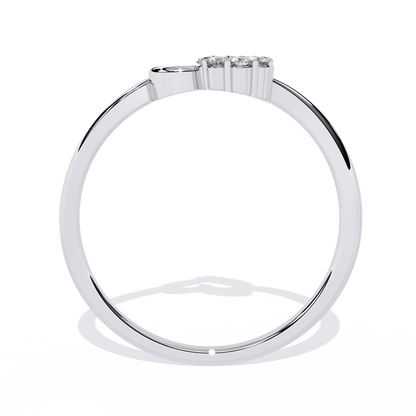 0.08 CT Lab Grown Diamond Heart Ring in 14K Rose Gold, IGI Certified