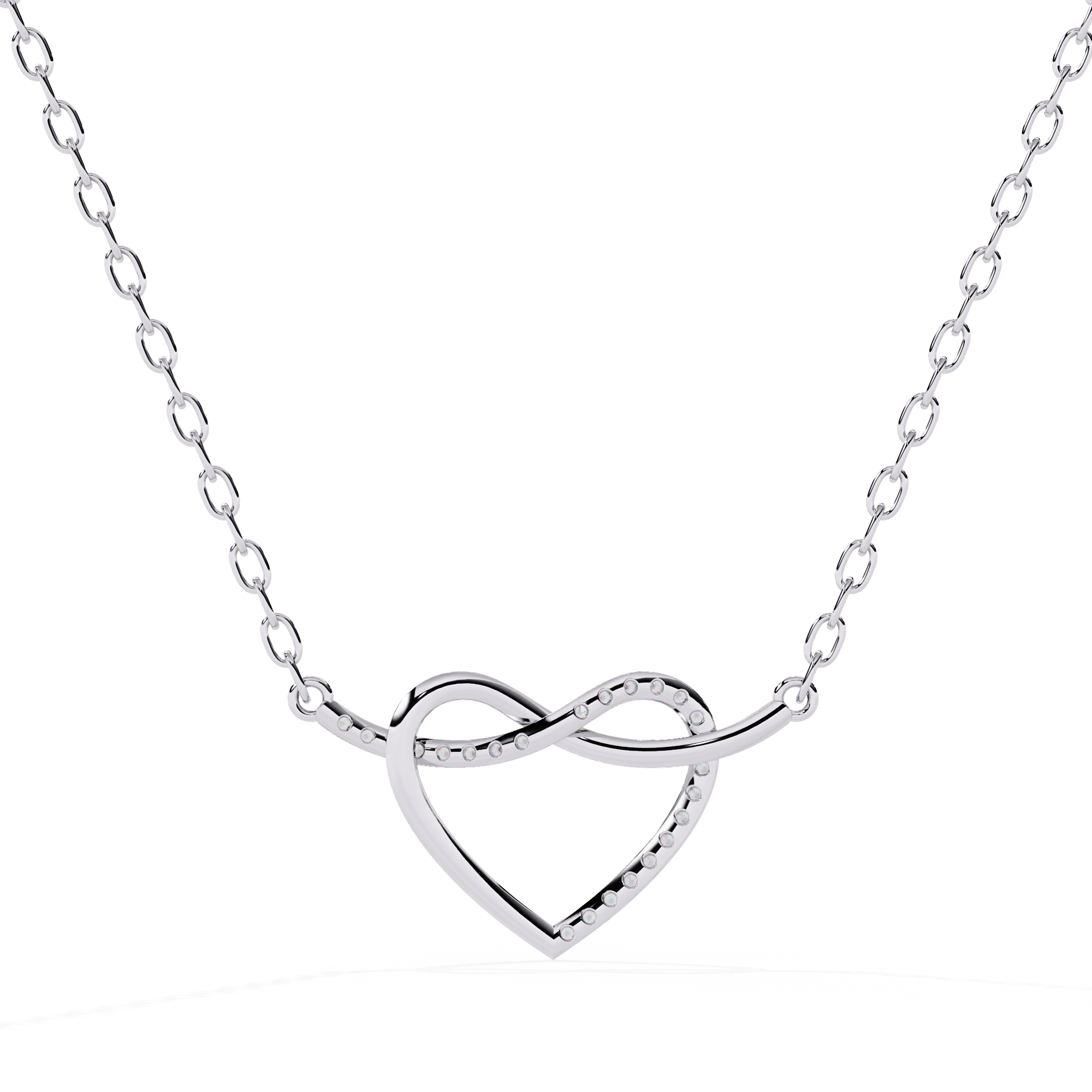 0.09ct Diamond Heart Pendant in Gold without Chain