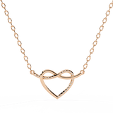 0.09ct Diamond Heart Pendant in Gold without Chain