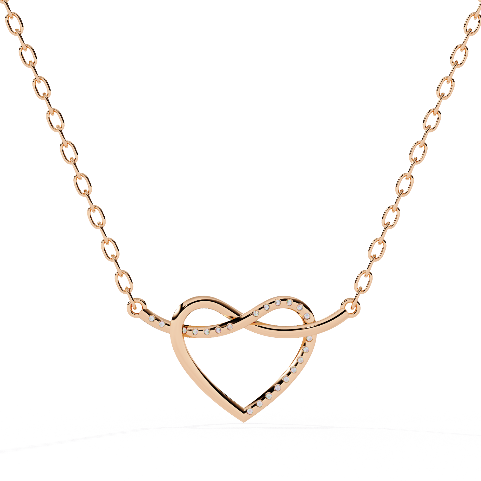 0.09ct Diamond Heart Pendant in Gold without Chain