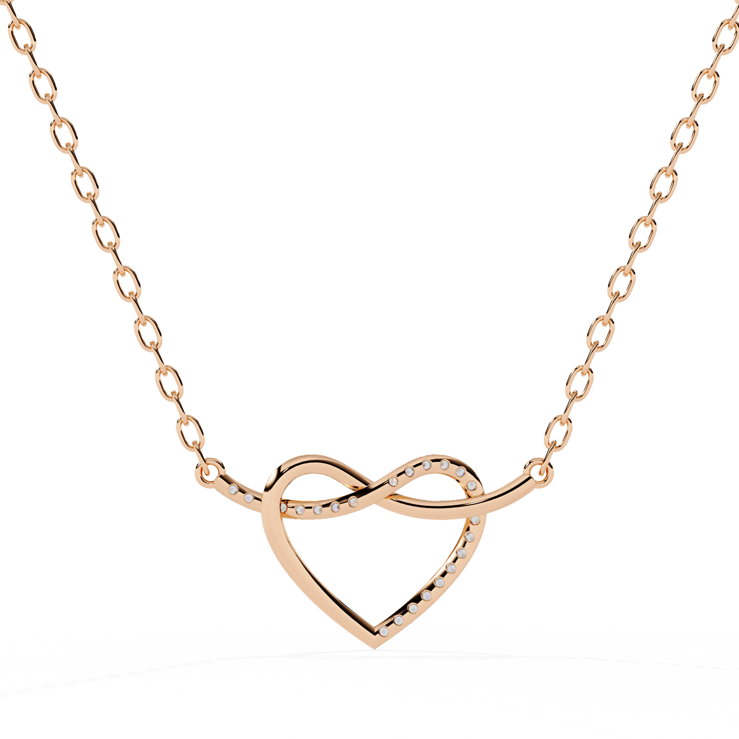 0.09ct Diamond Heart Pendant in Gold without Chain