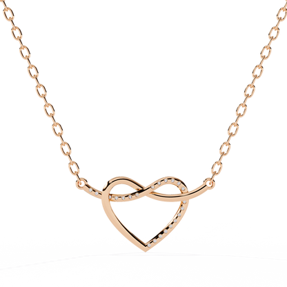 0.09ct Diamond Heart Pendant in Gold without Chain