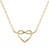 0.09ct Diamond Heart Pendant in Gold without Chain