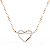 0.09ct Diamond Heart Pendant in Gold without Chain