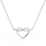 0.09ct Diamond Heart Pendant in Gold without Chain