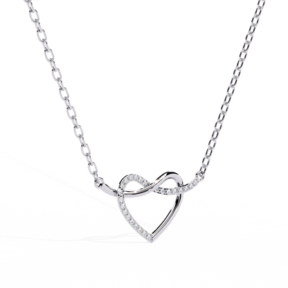 0.09ct Diamond Heart Pendant in Gold without Chain