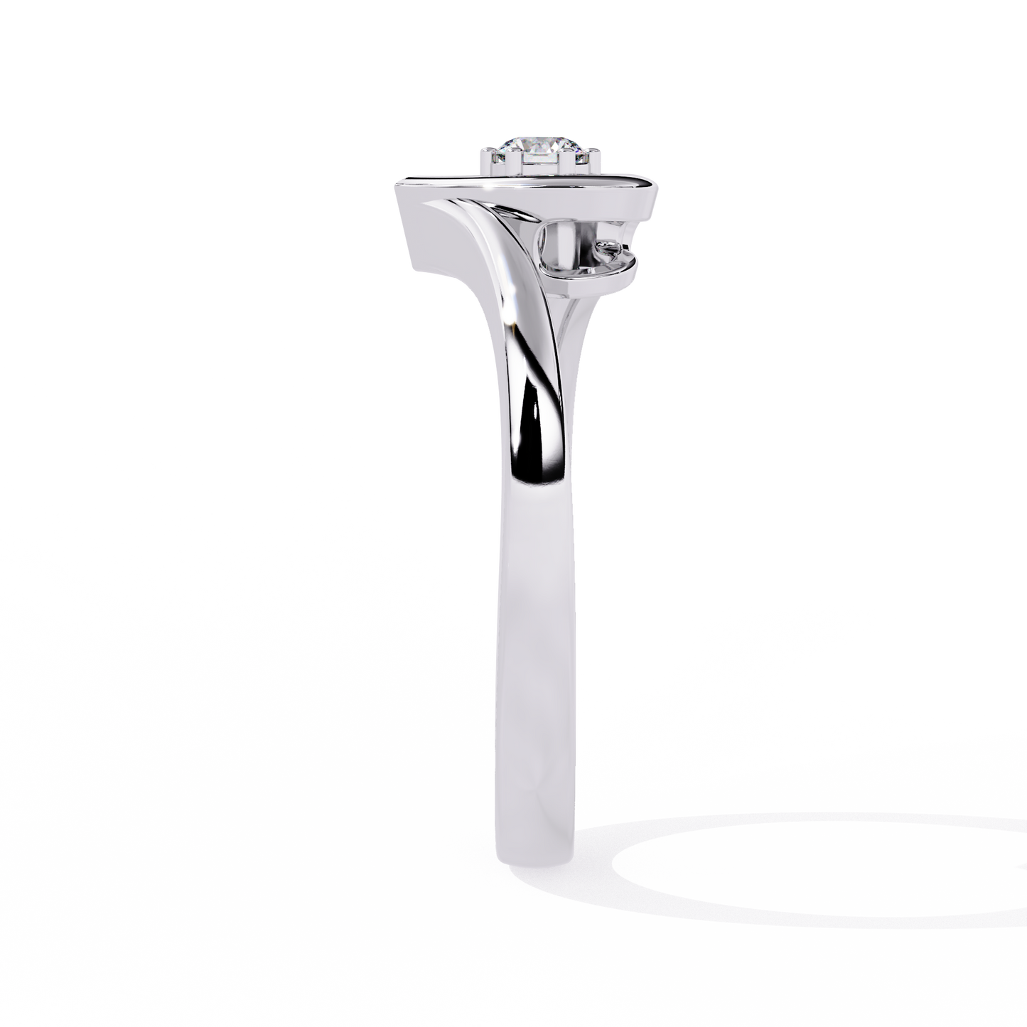 Luxurious Love: 0.10ct Diamond Ring with 14k Gold Valentine's Day Ring